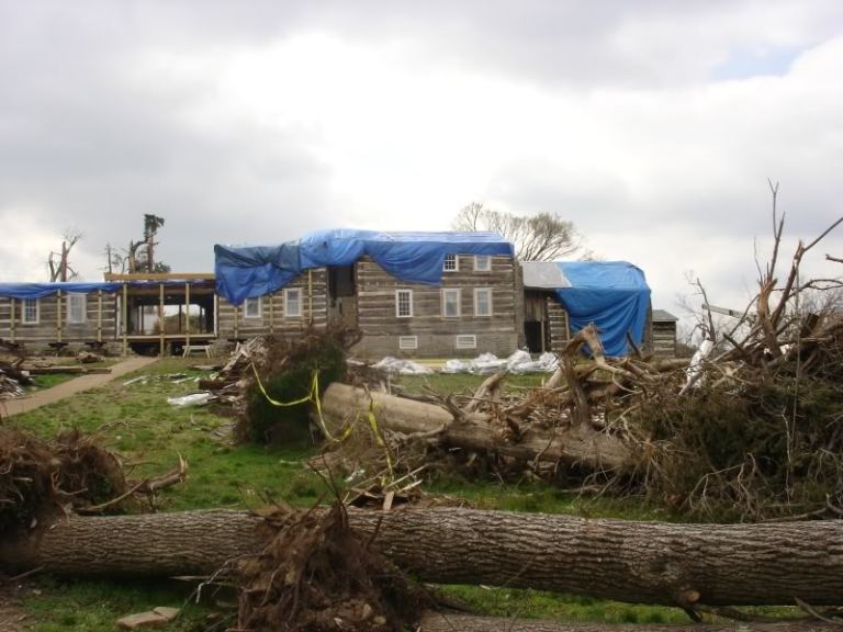 Wynnewood in Castilian Springs, TN after tornado damage